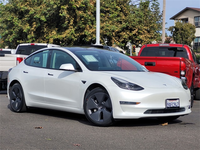 Used 2022 Tesla Model 3 Long Range with VIN 5YJ3E1EB2NF181853 for sale in Napa, CA