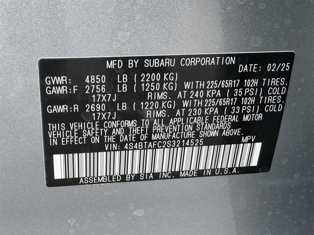 2025 Subaru Outback Premium photo 25