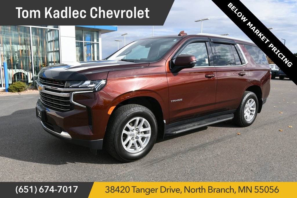 Used 2022 Chevrolet Tahoe LT with VIN 1GNSKNKD3NR278918 for sale in North Branch, Minnesota