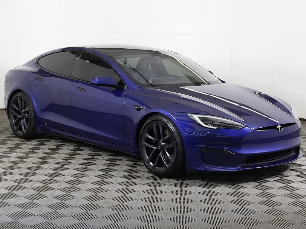 Used 2022 Tesla Model S Plaid with VIN 5YJSA1E64NF477080 for sale in Streetsboro, OH