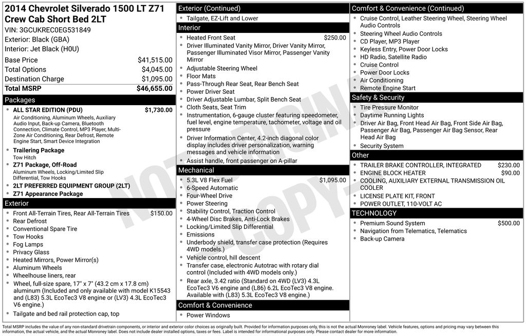 Used 2014 Chevrolet Silverado 1500 LT with VIN 3GCUKREC0EG531849 for sale in Elk River, Minnesota