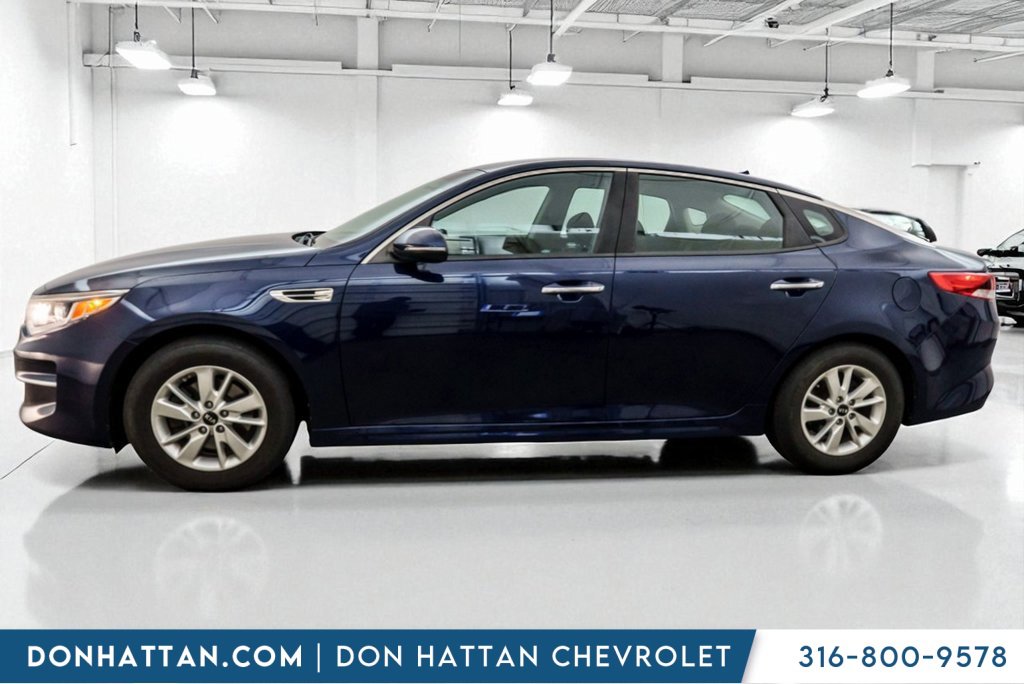 Used 2018 Kia Optima LX with VIN 5XXGT4L30JG207667 for sale in Park City, KS