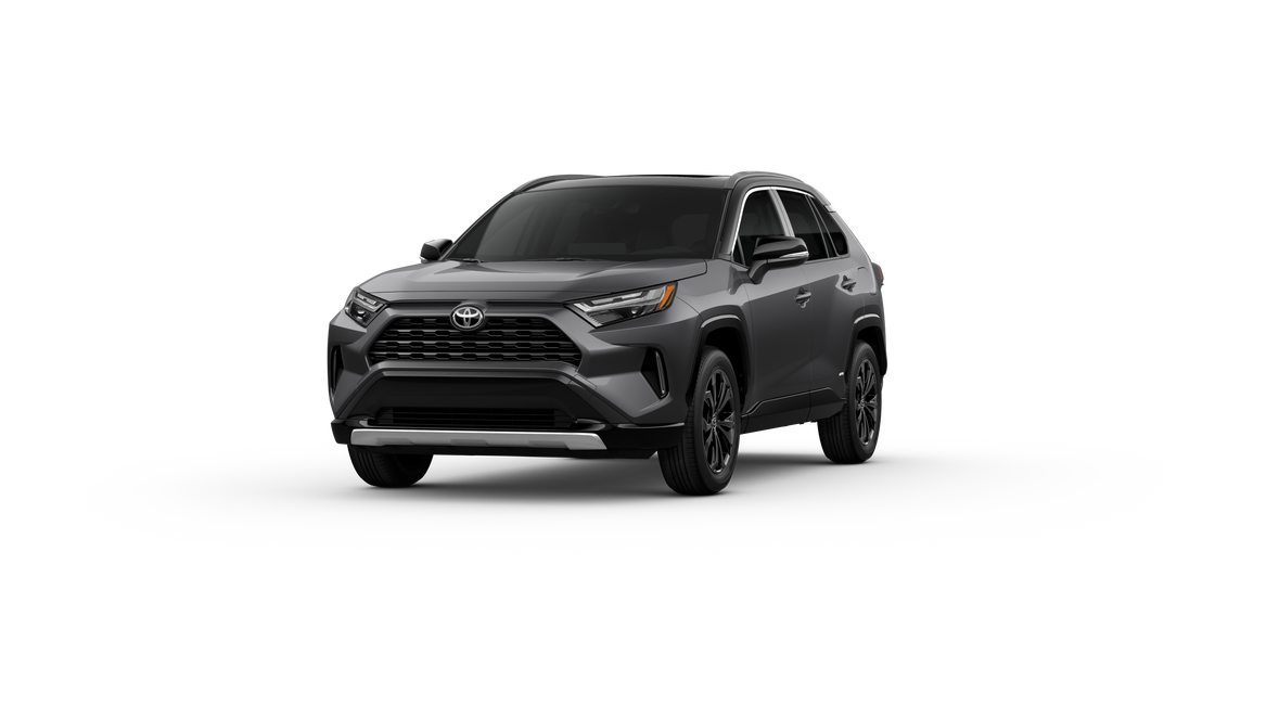 New 2025 Magnetic Gray Metallic/Midnight Black Metallic roof Toyota Hybrid XSE image 1