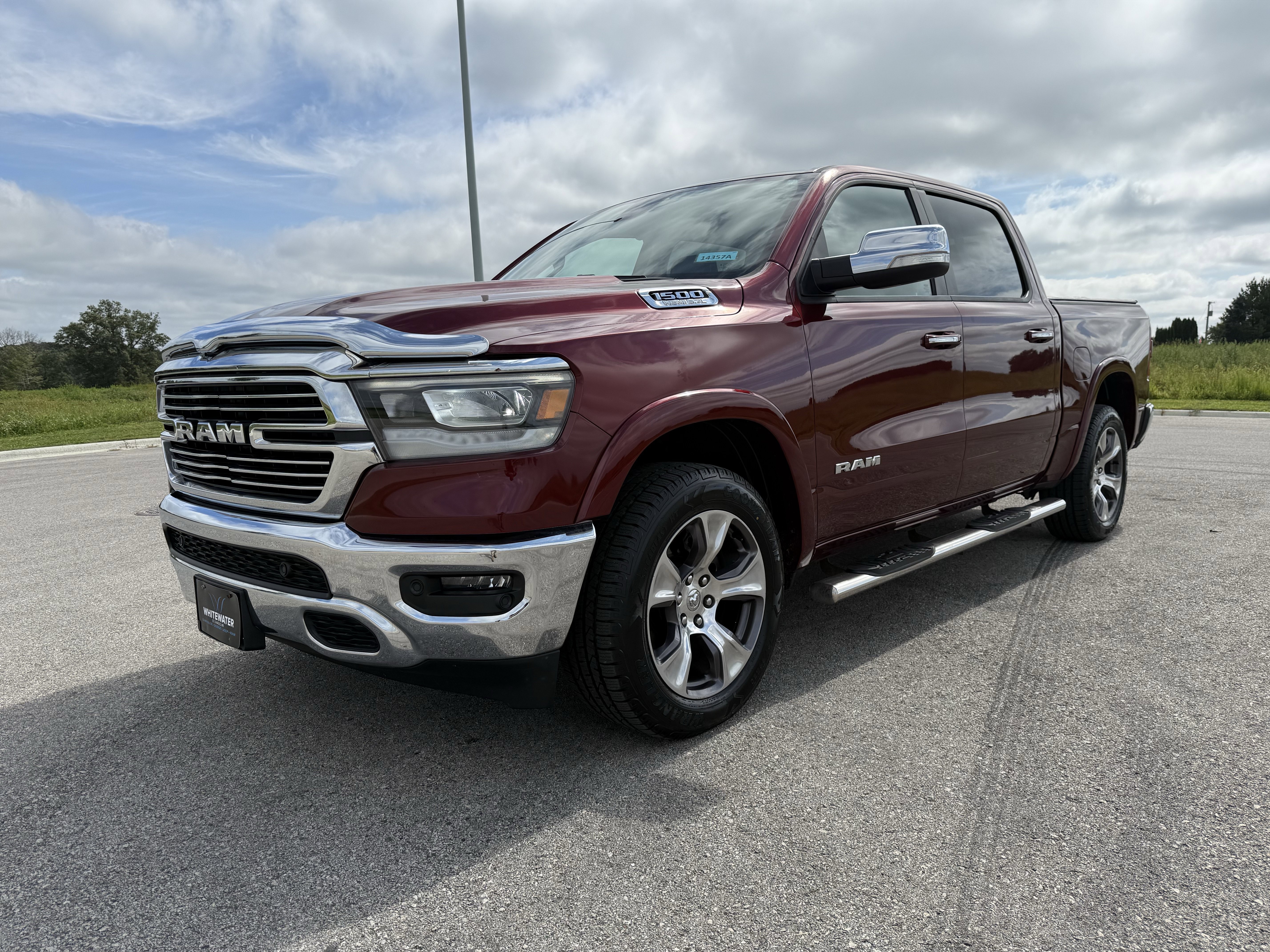 Certified 2020 RAM Ram 1500 Pickup Laramie with VIN 1C6SRFJT3LN340168 for sale in Saint Charles, Minnesota