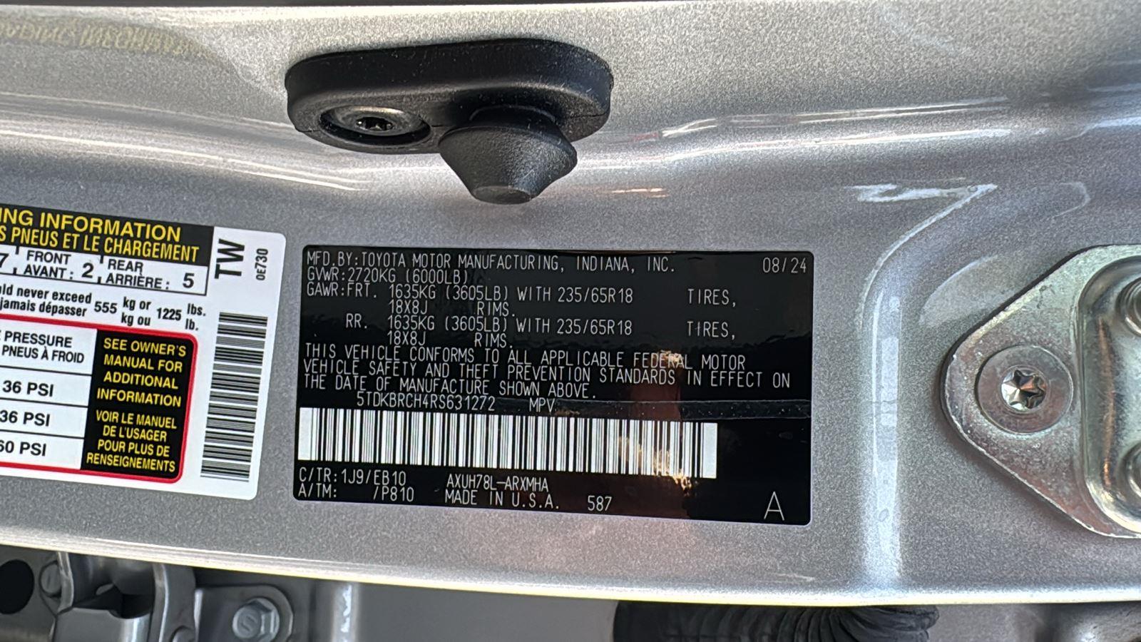 2024 Toyota Highlander Hybrid XLE photo 23