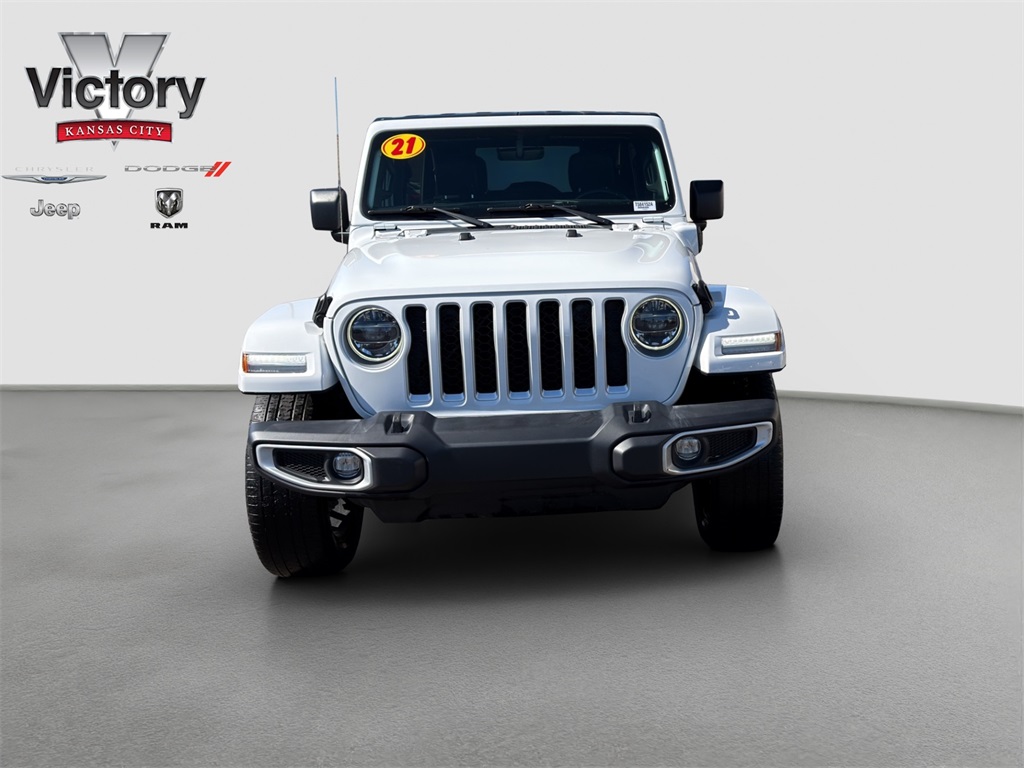 Used 2021 Jeep Wrangler Unlimited Sahara 4XE with VIN 1C4JJXP6XMW784114 for sale in Kansas City