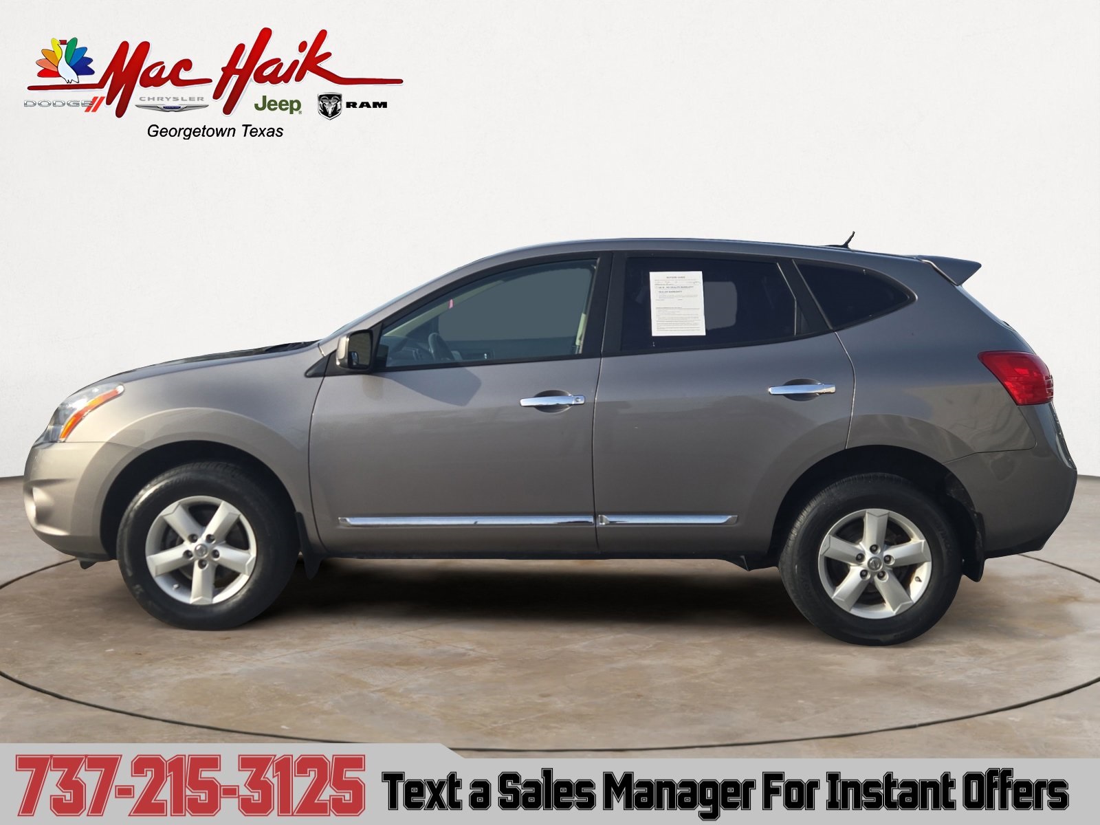 Used 2013 Nissan Rogue S with VIN JN8AS5MT7DW544194 for sale in Georgetown, TX