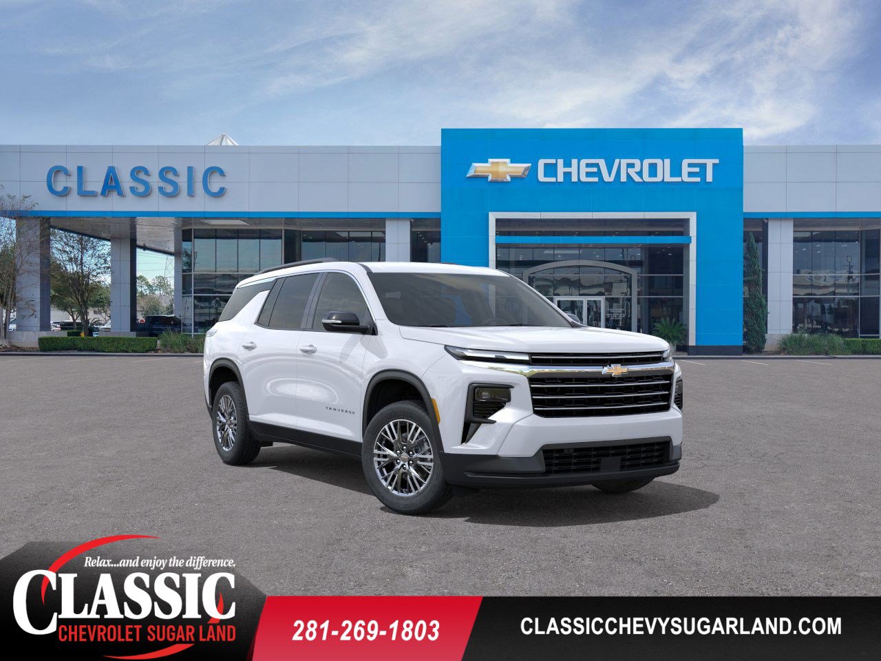 2026 Chevrolet Traverse LT White at Classic Elite Chevrolet Hwy 6