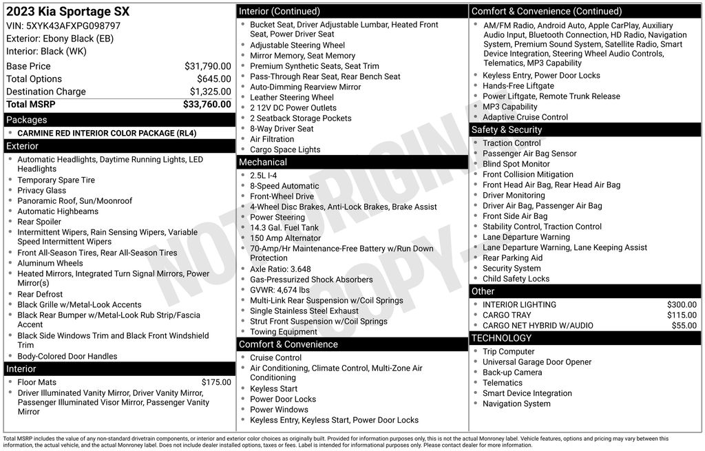 2023 Kia Sportage SX's photo