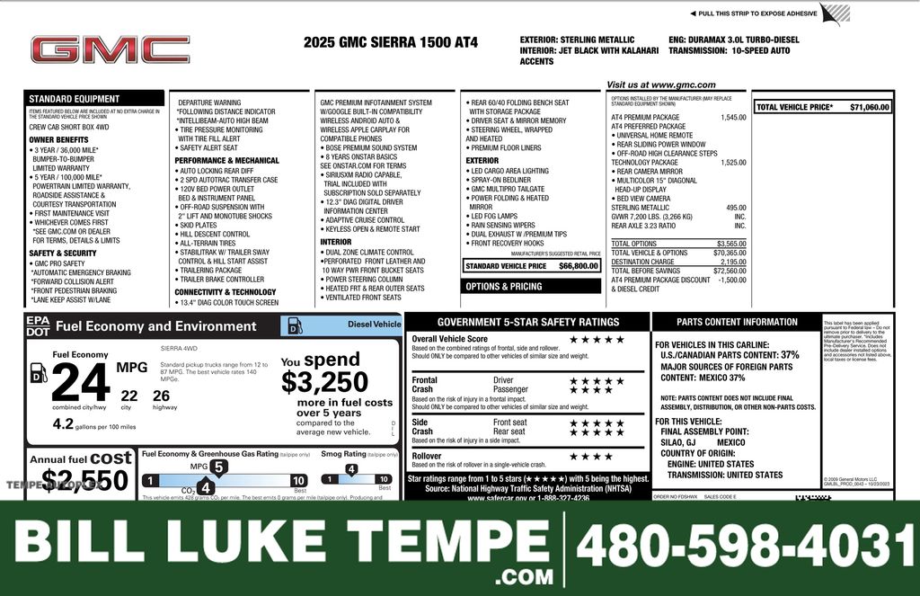 2025 GMC Sierra AT4's photo