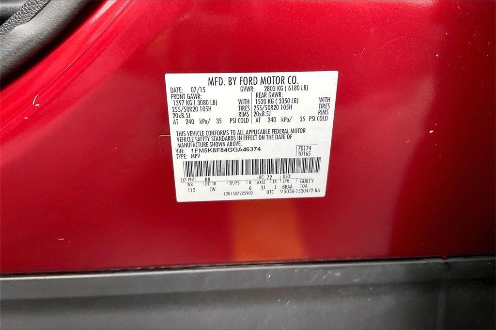 2016 FORD EXPLORER - Image 30