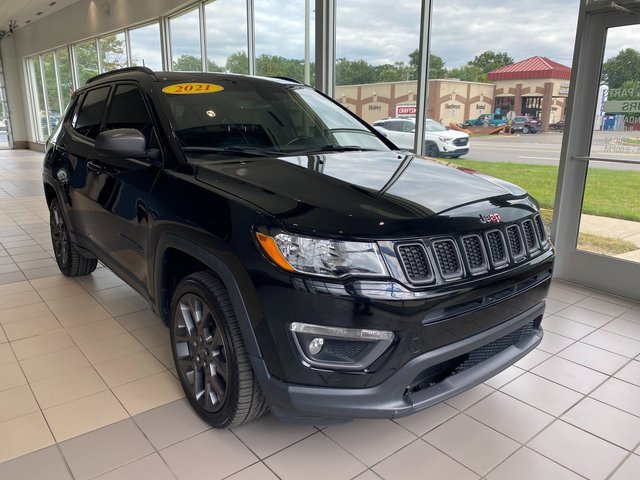 Used 2021 Jeep Compass 80th Spec. Edition with VIN 3C4NJDEBXMT548035 for sale in Westland, MI