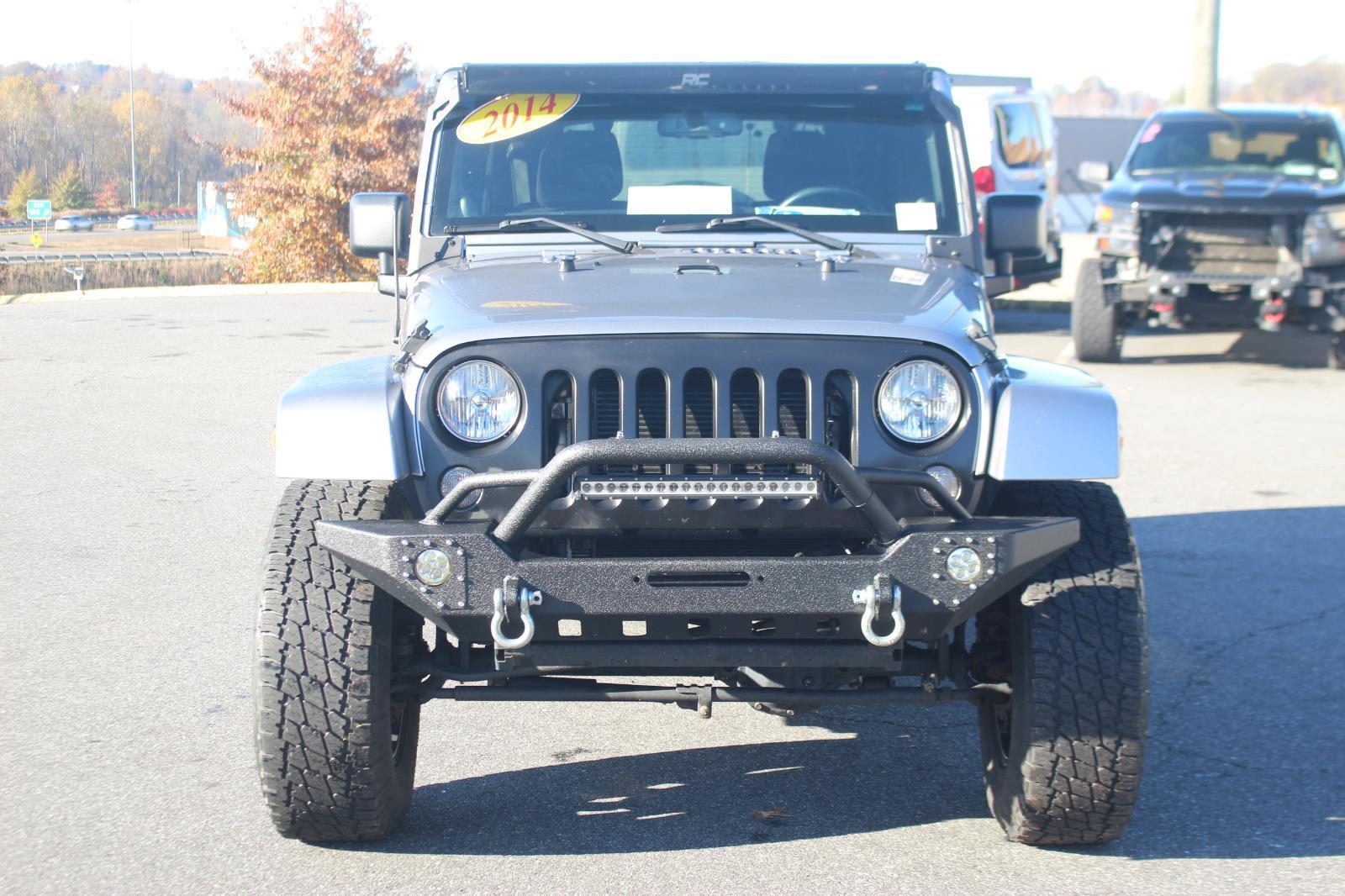 Used 2014 Jeep Wrangler Unlimited Sahara with VIN 1C4BJWEG4EL163738 for sale in Morganton, NC