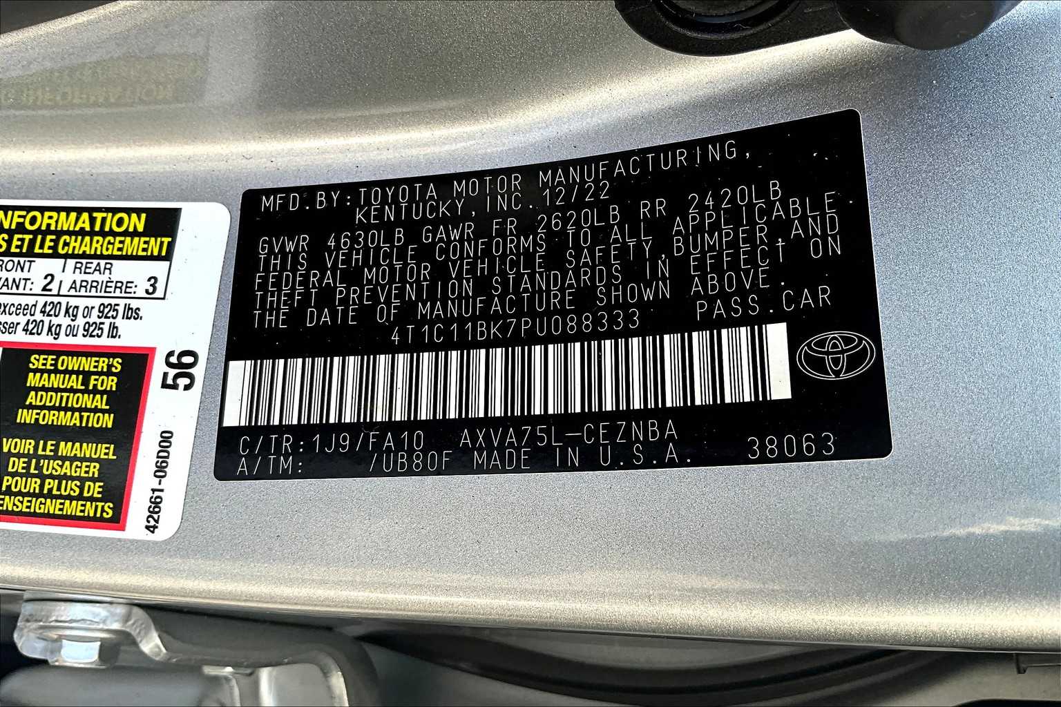 2023 Toyota Camry LE photo 35