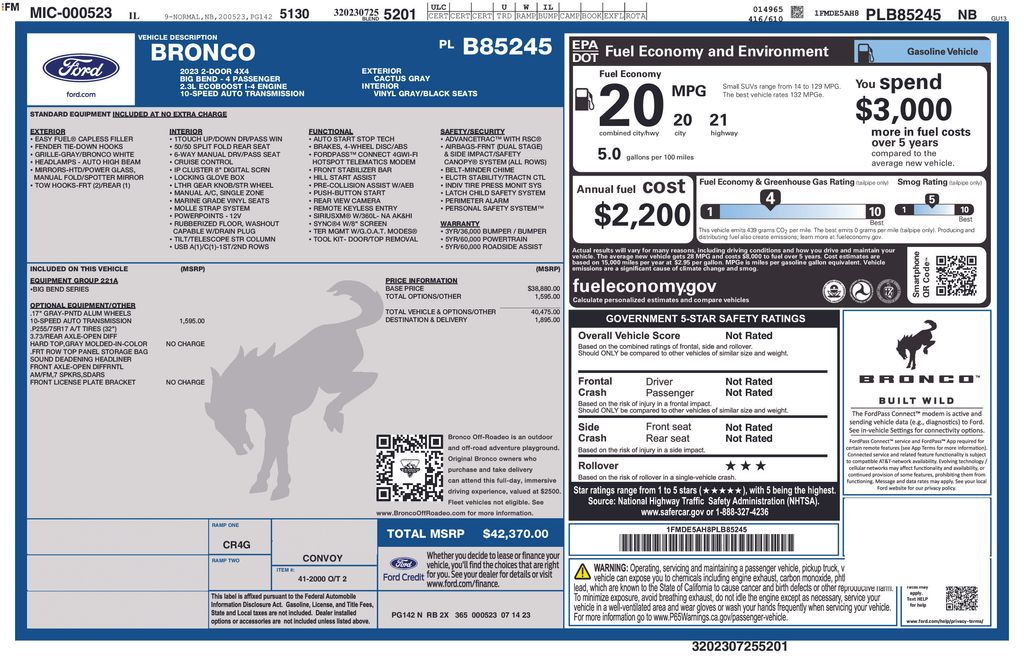2023 FORD BRONCO - Image 27