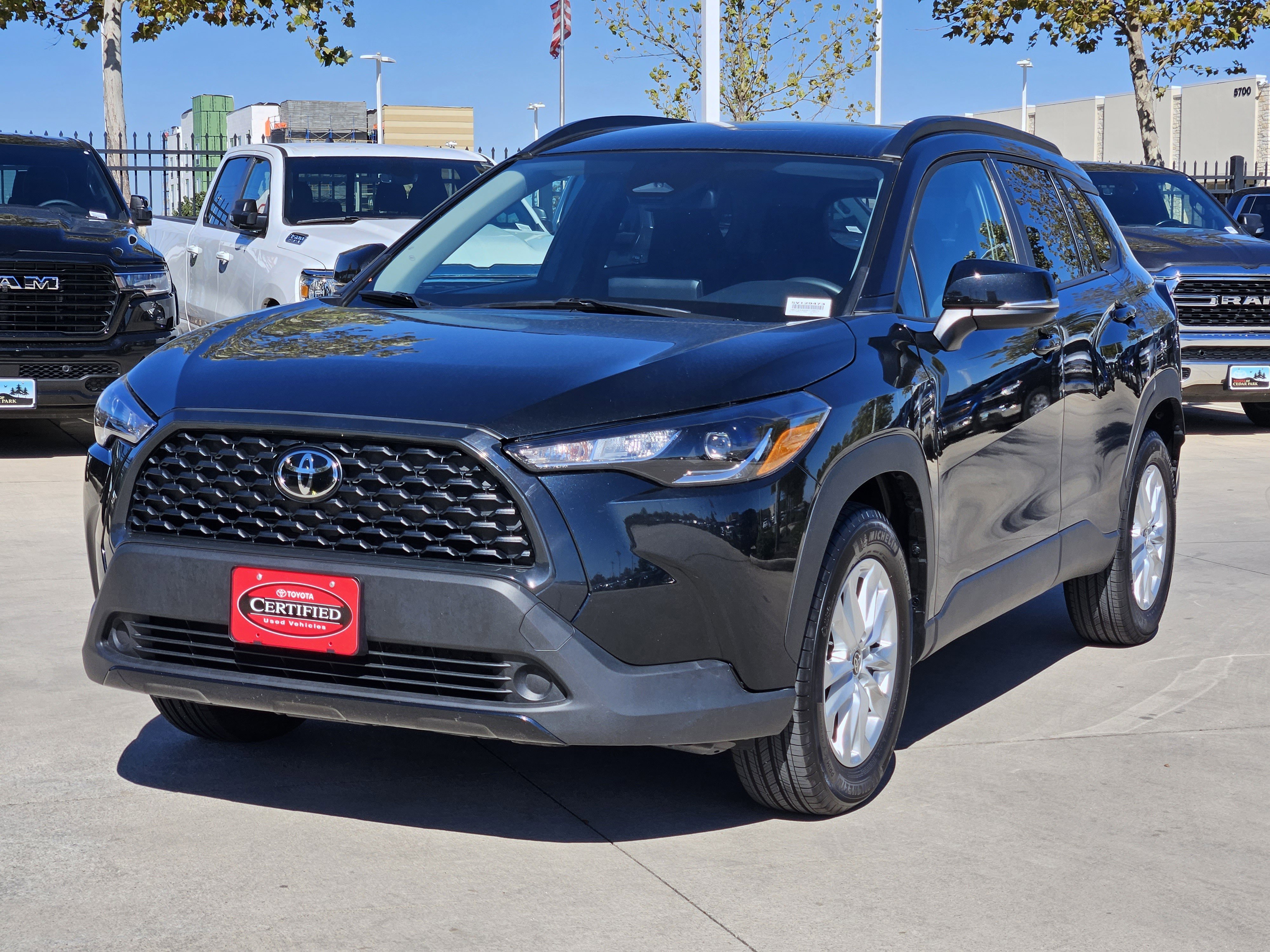 Certified 2025 Toyota Corolla Cross LE with VIN 7MUCAAAG4SV129473 for sale in Northfield, Minnesota