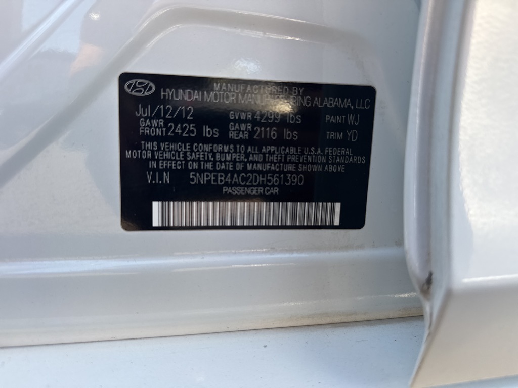 2013 Hyundai Sonata GLS photo 10