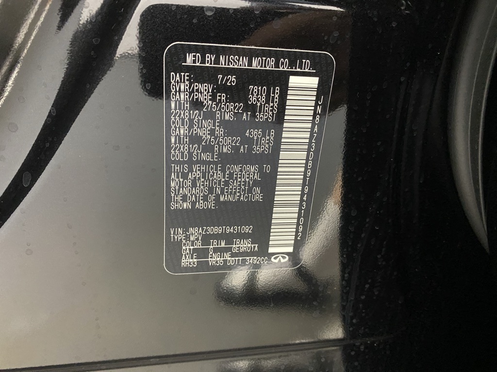 2026 Infiniti QX80 Sensory photo 35