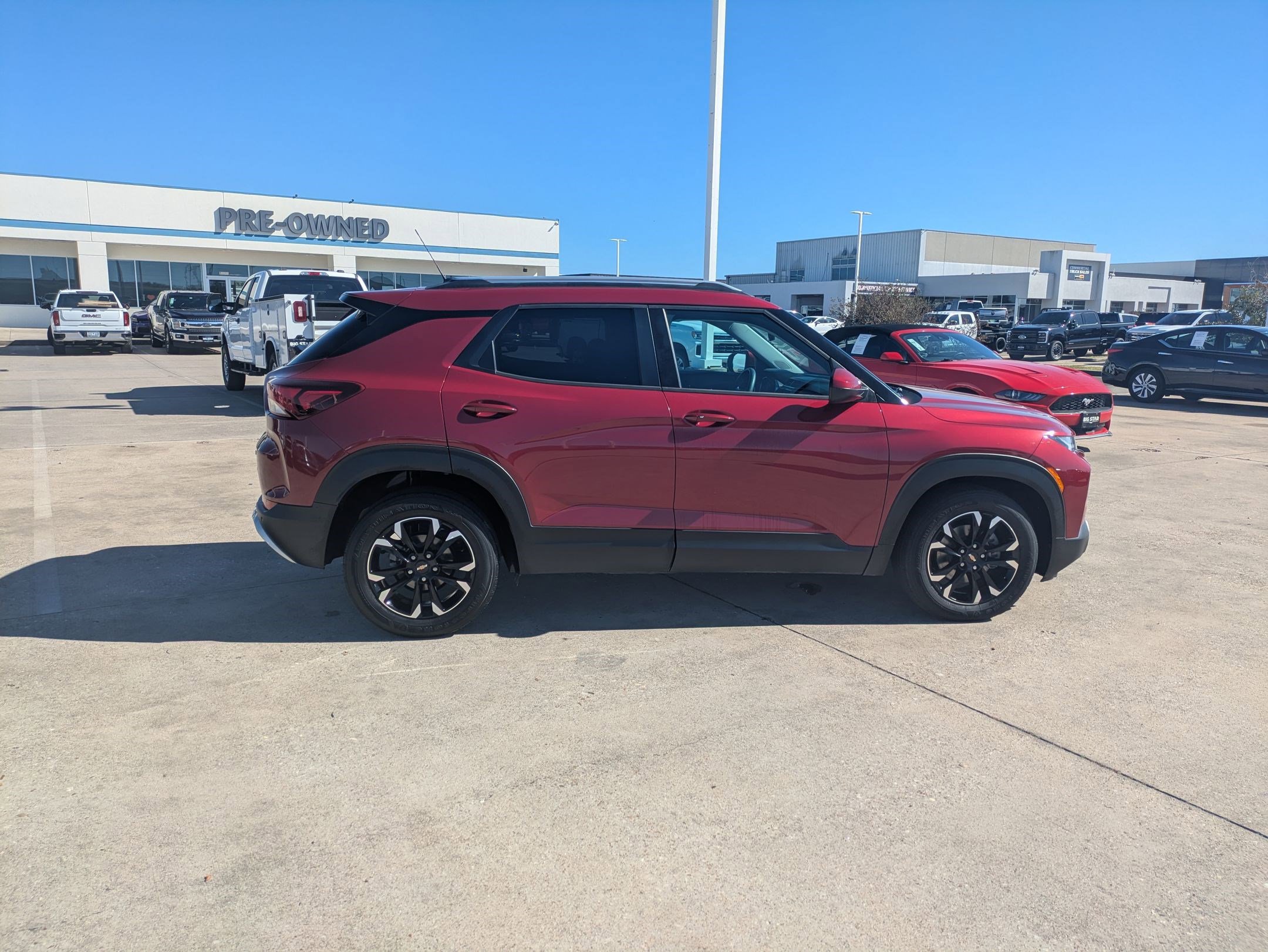 Used 2021 Chevrolet Trailblazer LT with VIN KL79MPS28MB093070 for sale in Manvel, TX