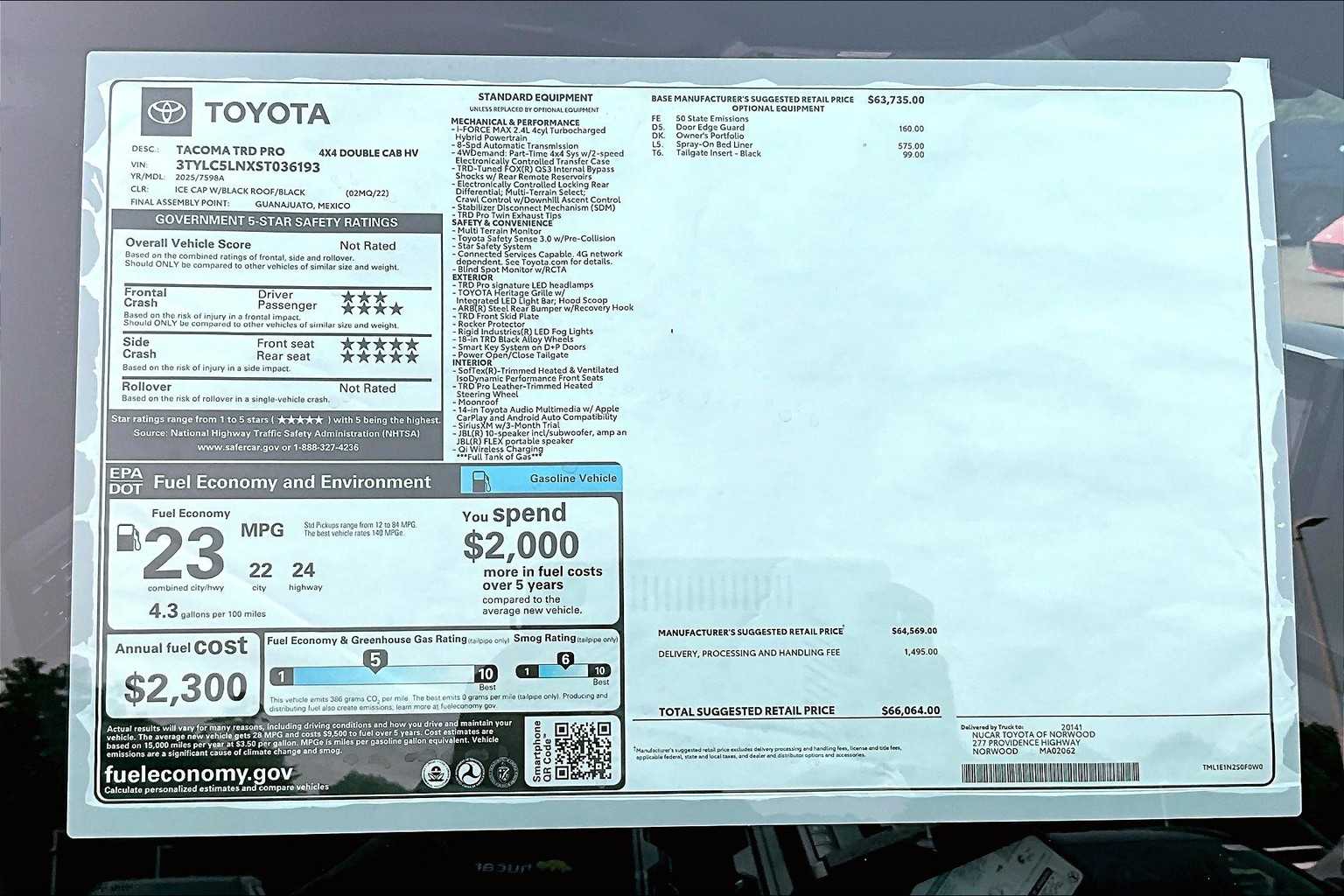 2025 Toyota Tacoma TRD Pro 4x4 Double Cab photo 16