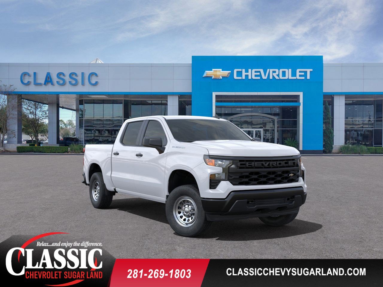 2024 Chevrolet Silverado 1500 WT White at Classic Elite Chevrolet Sugar Land