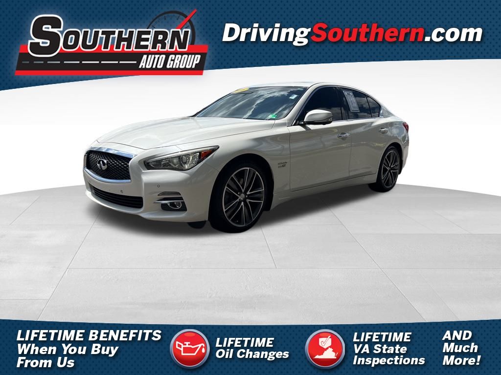 Used 2016 INFINITI Q50 Hybrid Premium with VIN JN1AV7AR5GM530126 for sale in Newport News, VA