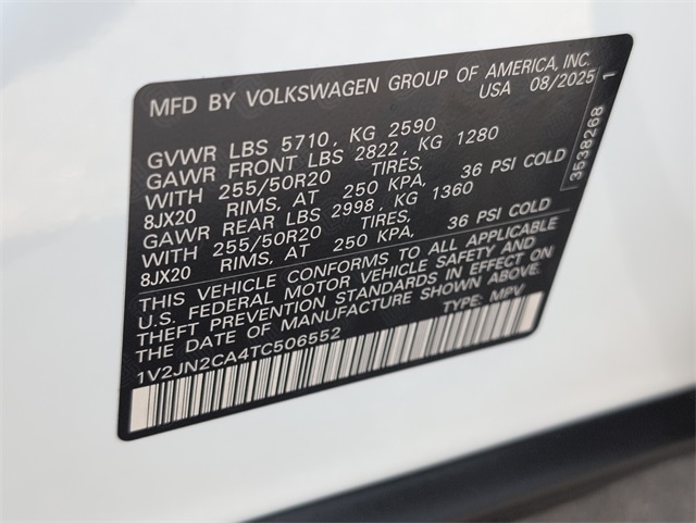 2026 Volkswagen Atlas SE Technology photo 10