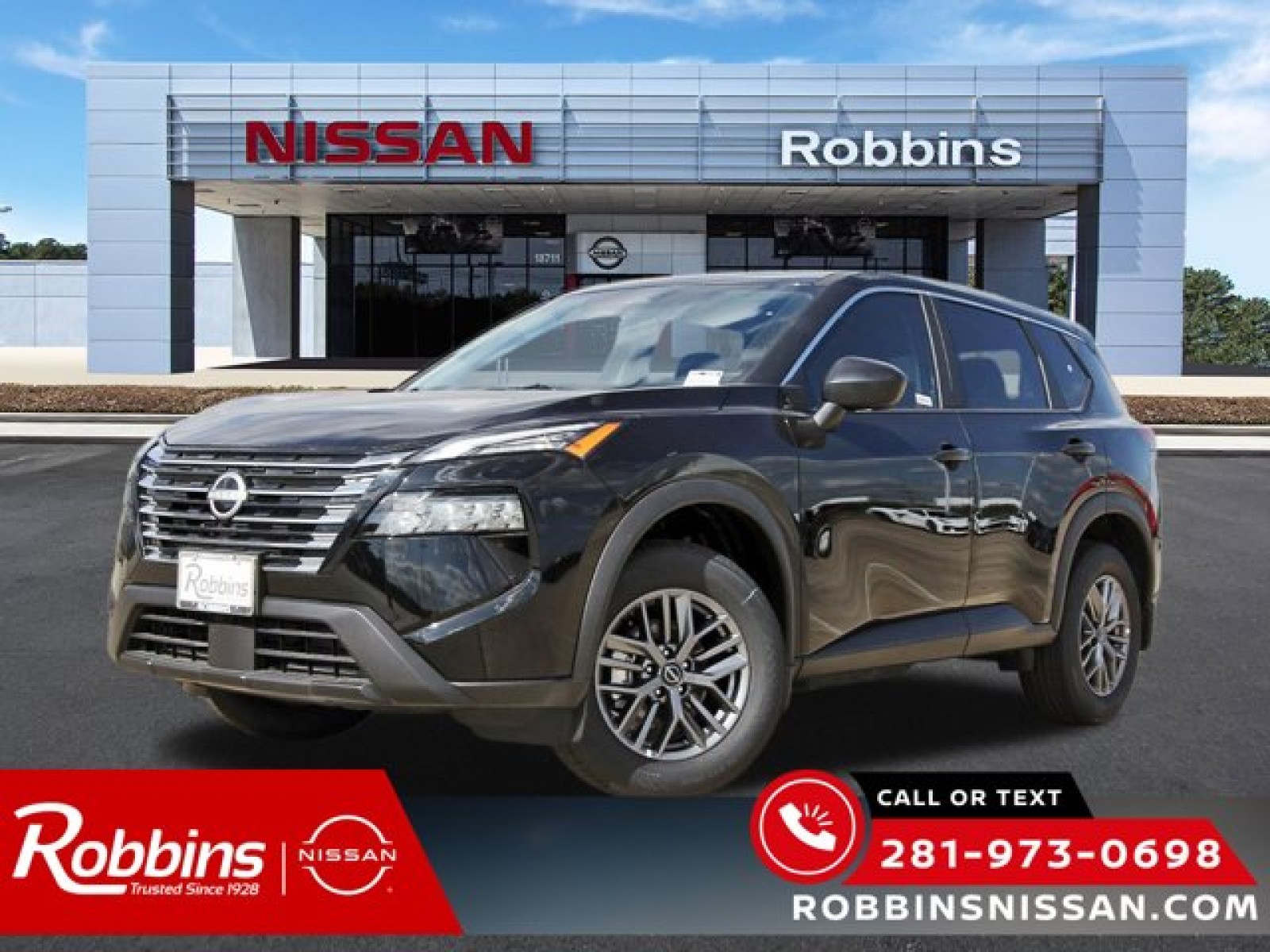 2026 Nissan Rogue S Black at Robbins Nissan