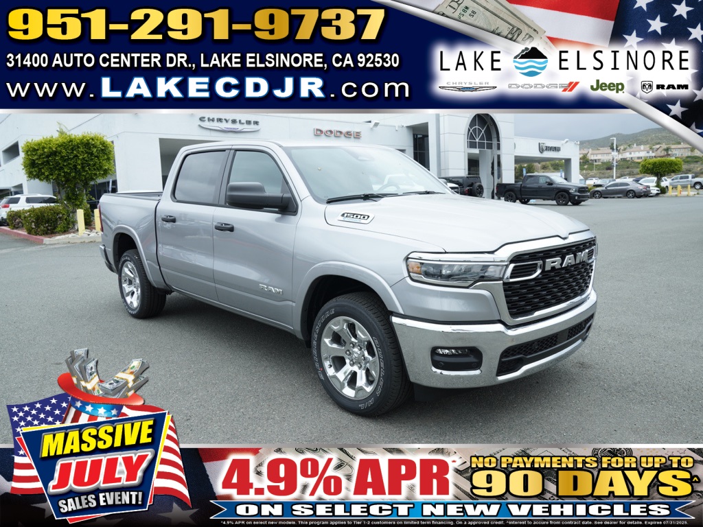 New 2025 Billet Silver Metallic Clearcoat RAM Big Horn image 1