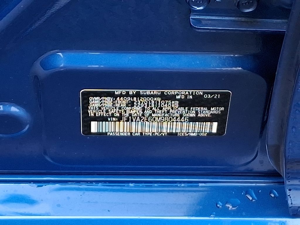 2021 Subaru WRX STI Base photo 25