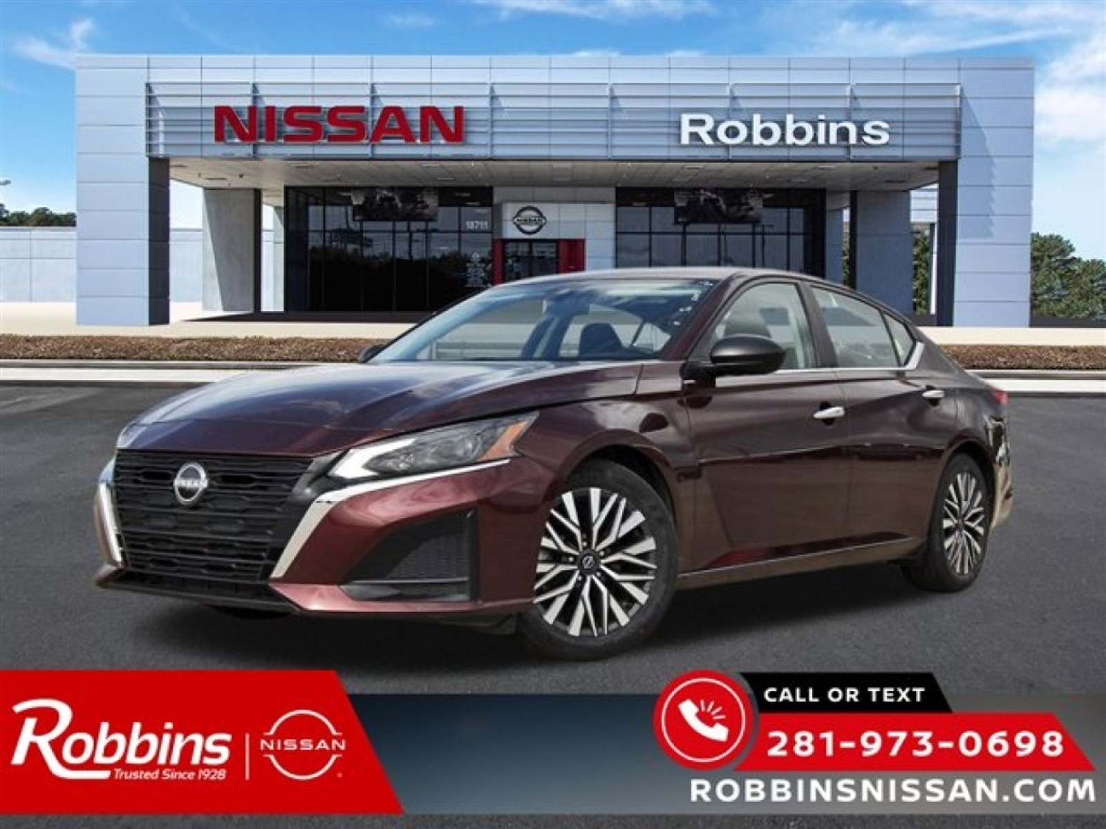 2024 Nissan Altima 2.5 SV Red at Robbins Nissan