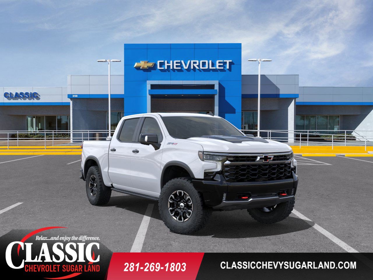 2025 Chevrolet Silverado 1500 ZR2 White at Classic Elite Chevrolet Hwy 6
