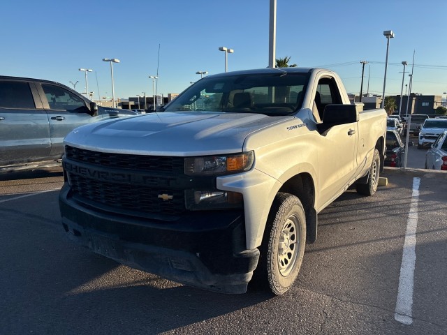 Used 2019 Silver Ice Metallic Chevrolet Work Truck image 2