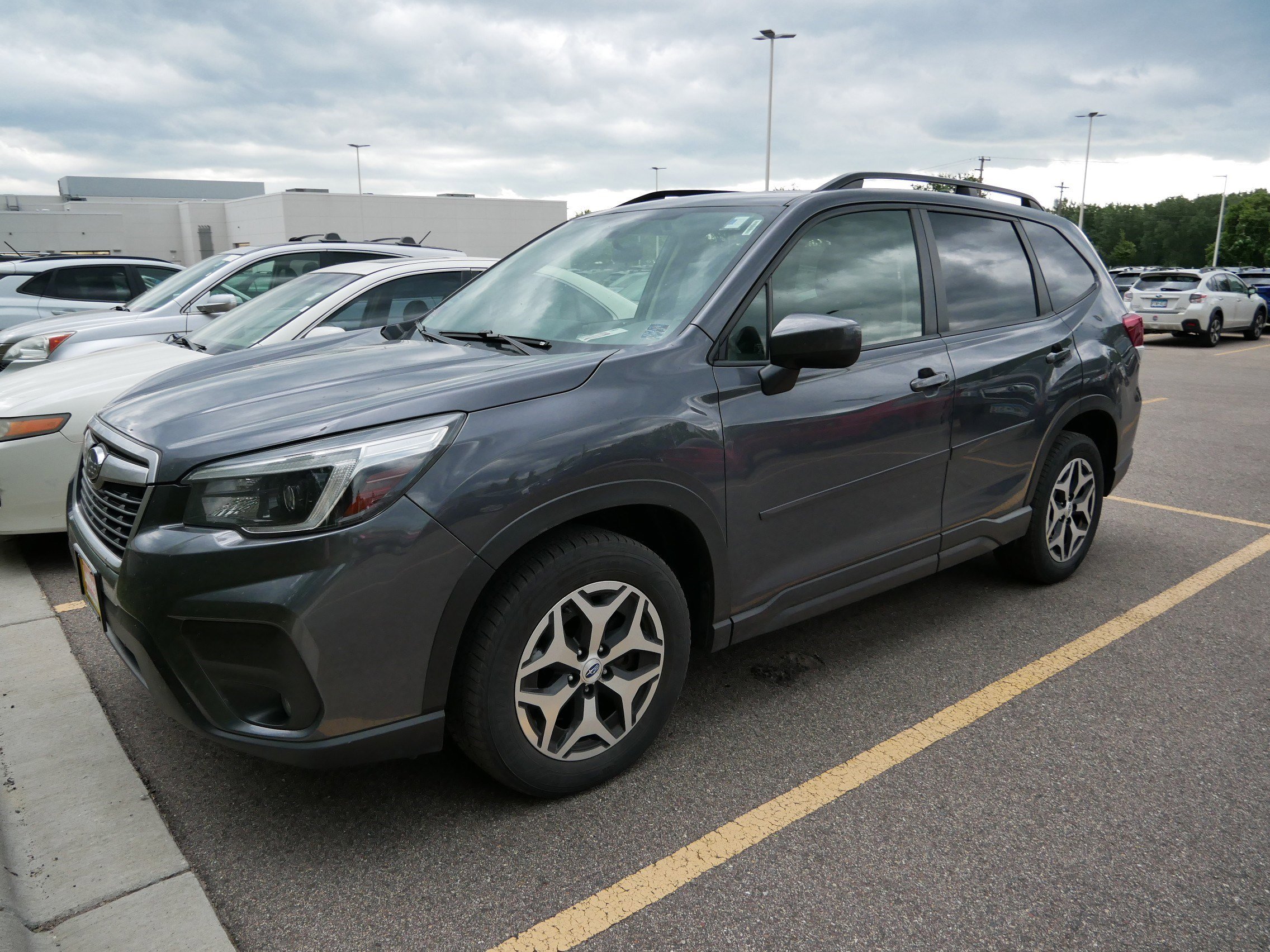 Used 2021 Subaru Forester Premium with VIN JF2SKAFC0MH429030 for sale in Vadnais Heights, Minnesota