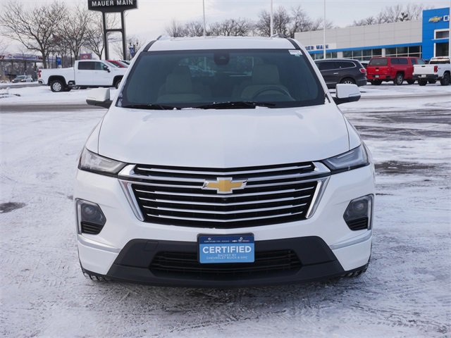 Certified 2022 Chevrolet Traverse Premier with VIN 1GNEVKKW2NJ145750 for sale in Anoka, Minnesota