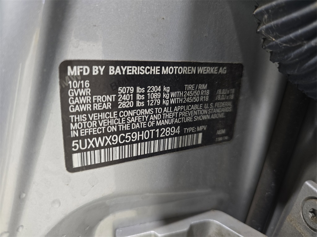 2017 Bmw X3 xDrive28i photo 32