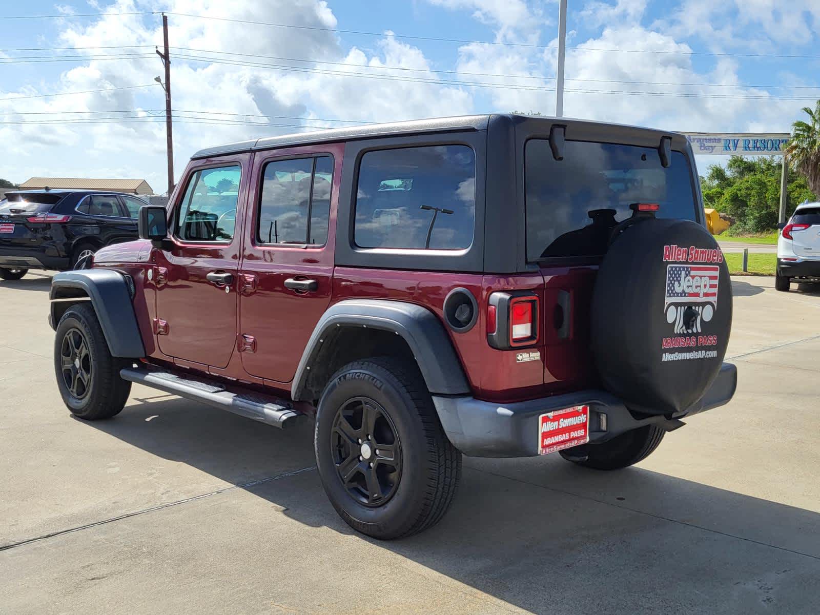 Used 2021 Jeep Wrangler Unlimited Sport S with VIN 1C4HJXDN4MW782997 for sale in Aransas Pass, TX