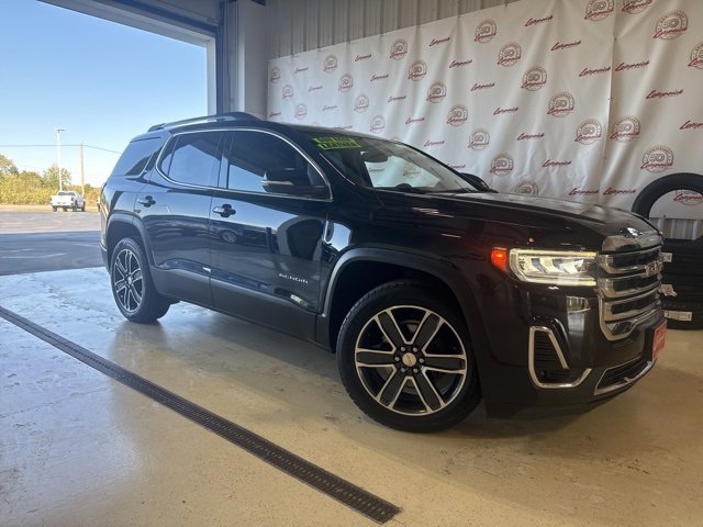 Used 2021 GMC Acadia SLT with VIN 1GKKNMLS3MZ115972 for sale in Kansas City