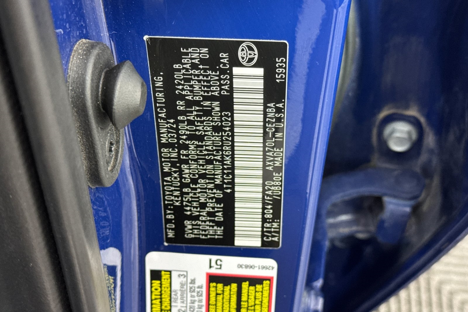 2024 Toyota Camry LE photo 27