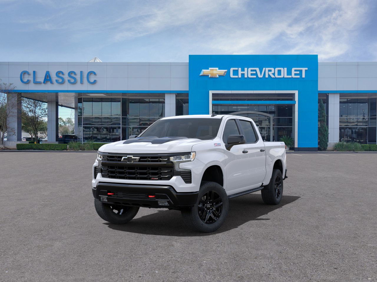 2025 Chevrolet Silverado 1500 LT Trail Boss White at Classic Elite Chevrolet Sugar Land