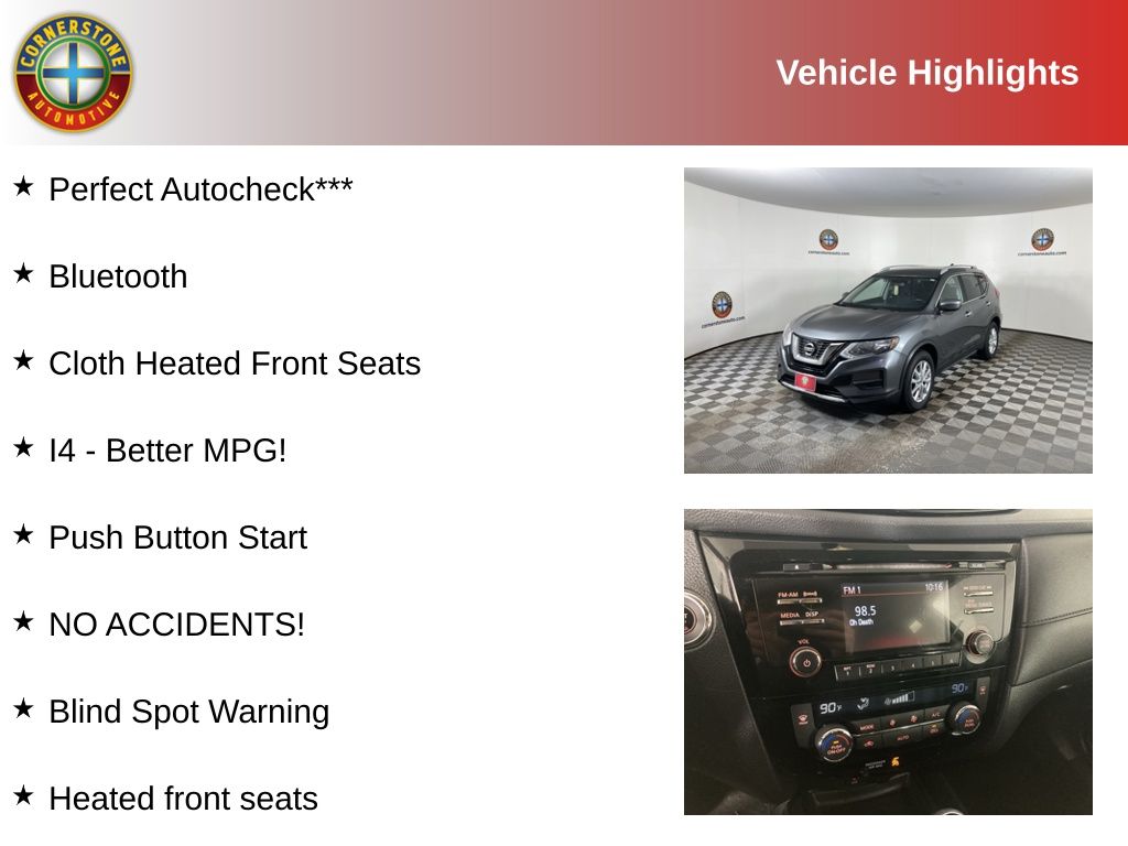 Used 2017 Nissan Rogue SV with VIN KNMAT2MT7HP539617 for sale in Elk River, Minnesota