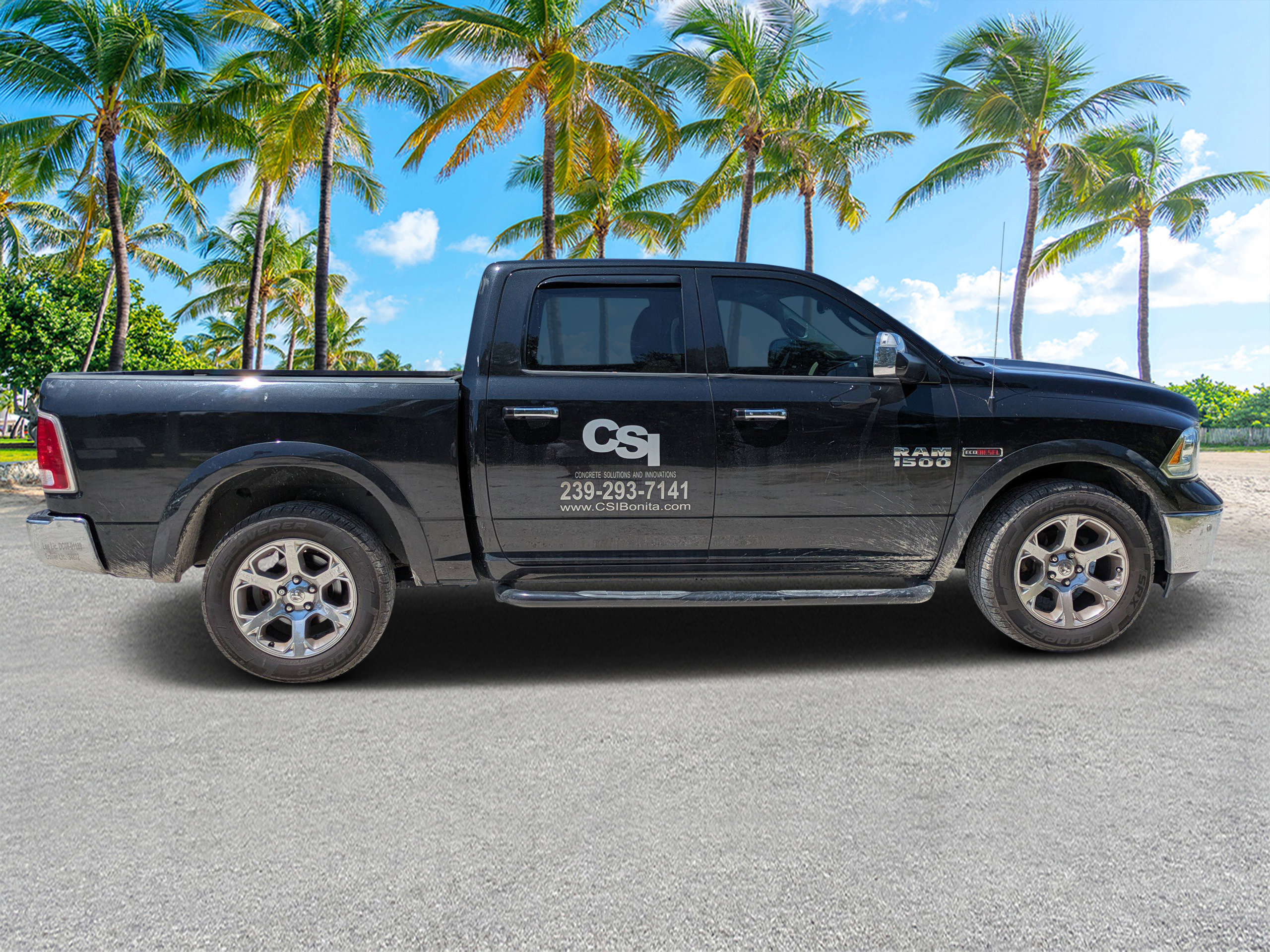 Used 2017 RAM Ram 1500 Pickup Laramie with VIN 1C6RR7NM5HS876961 for sale in LaBelle, FL