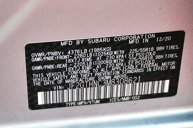 Used 2021 Silver Subaru Limited image 34