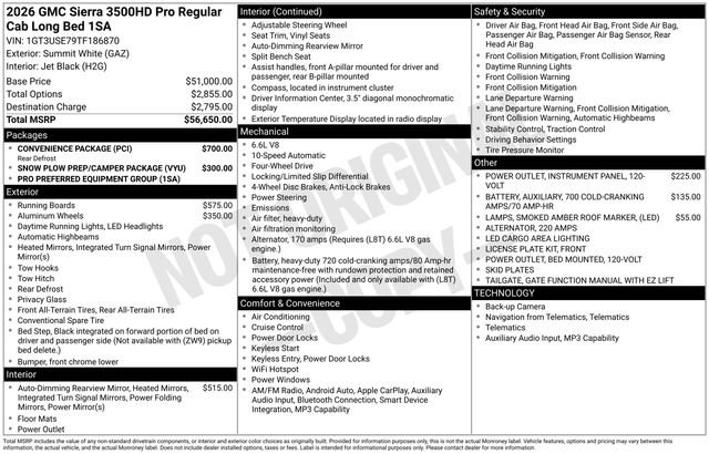 2026 GMC Sierra 3500HD Pro's photo