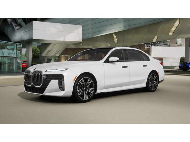 New 2025 Mineral White Metallic BMW 760i xDrive image 1