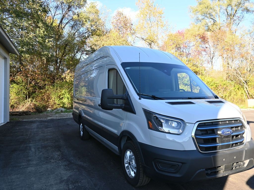 Used 2024 Ford E-Transit Cargo Van Base with VIN 1FTBW3XM8RKA08365 for sale in Minerva, OH