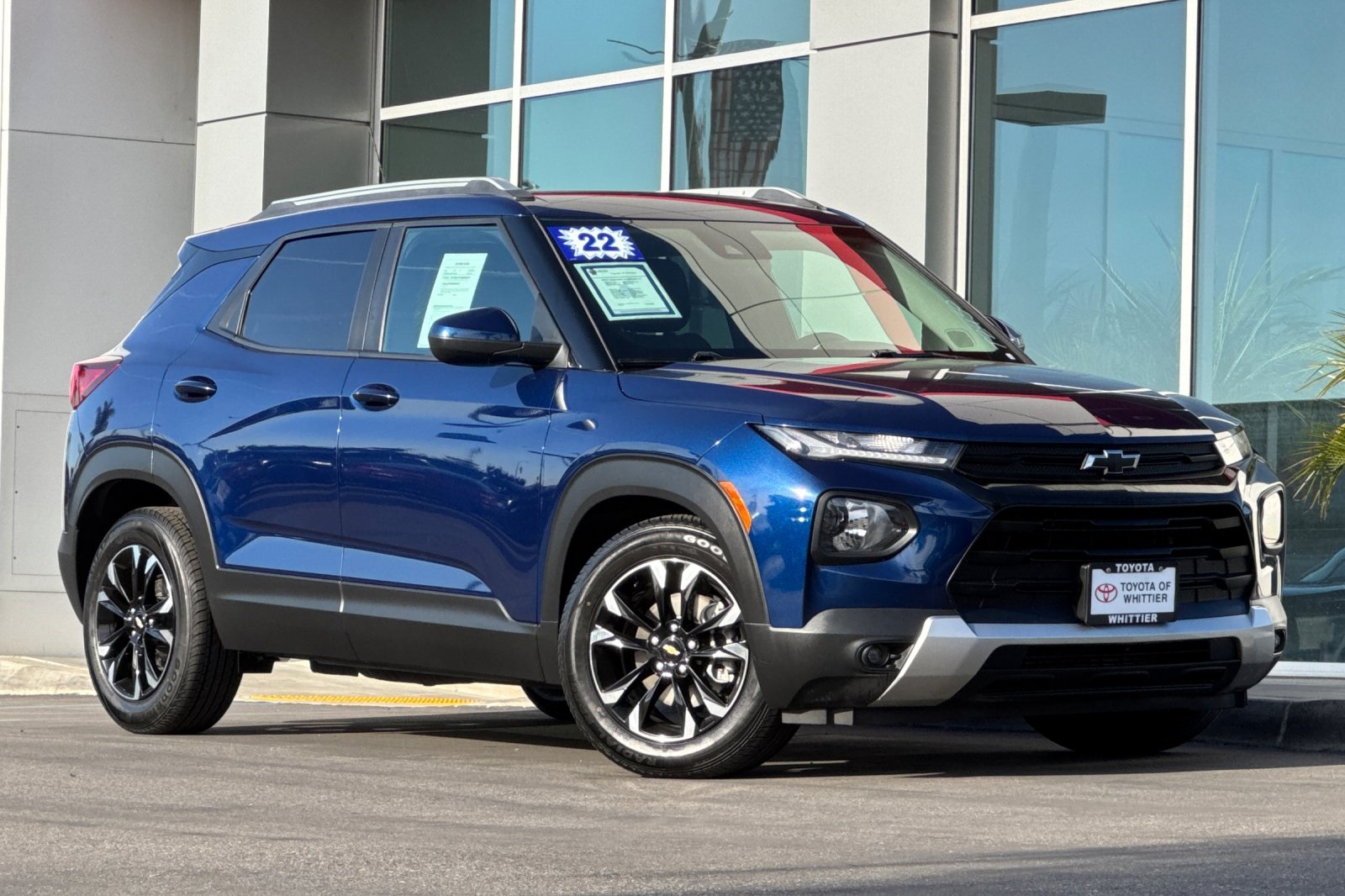 Used 2022 Chevrolet Trailblazer LT with VIN KL79MPSL3NB046457 for sale in Whittier, CA