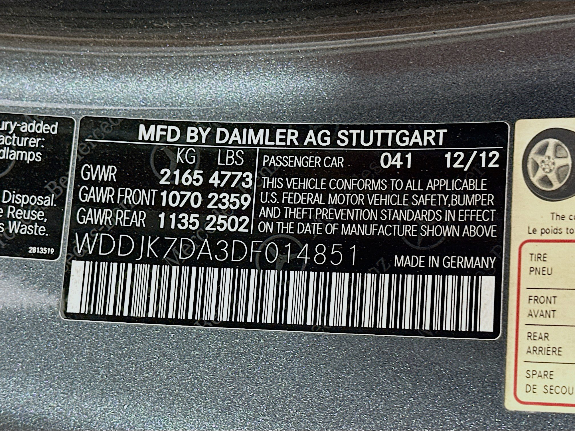 2013 Mercedes Benz SL 550 photo 13