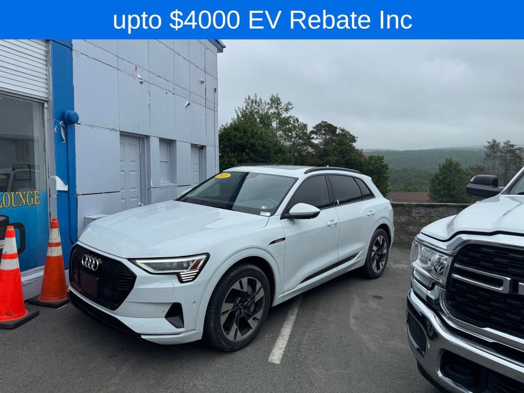 Used 2021 Audi e-tron Premium with VIN WA1AAAGE3MB013077 for sale in Forest City, PA