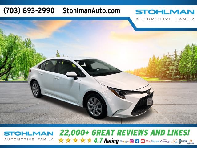 Used 2022 Toyota Corolla LE with VIN 5YFEPMAE2NP372763 for sale in Tysons, VA